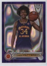 2022 Chrome McDonald's All American Purple Lava Refractor /299 Ayanna Patterson