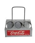 Vintage 1950s Coca-Cola Metal 6 Pack Bottle Carrier Coke Caddy Aluminum