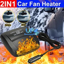 150W Car Heater Portable Heating Cooling Fan Plug In Cigarette Lighter Defogger