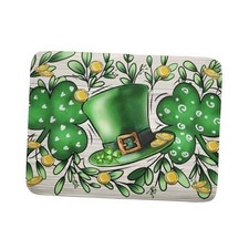 St Patrick's Day Shamrock Dish Drying Mat 18x24 inch 18" x 24" Shamrock Leaves