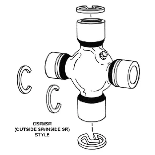 For GMC K1500 1988-1997 Spicer 5-212X Rear U-Joint Foto 3 de 3