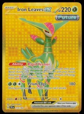 Iron Leaves ex 213/162 Hyper Rare Temporal Forces Pokemon Holo Near Mint