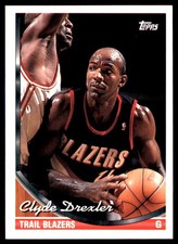 Clyde Drexler 1993-94 Topps #249 Trail Blazers NBA READ FREE SHIP AutographDen