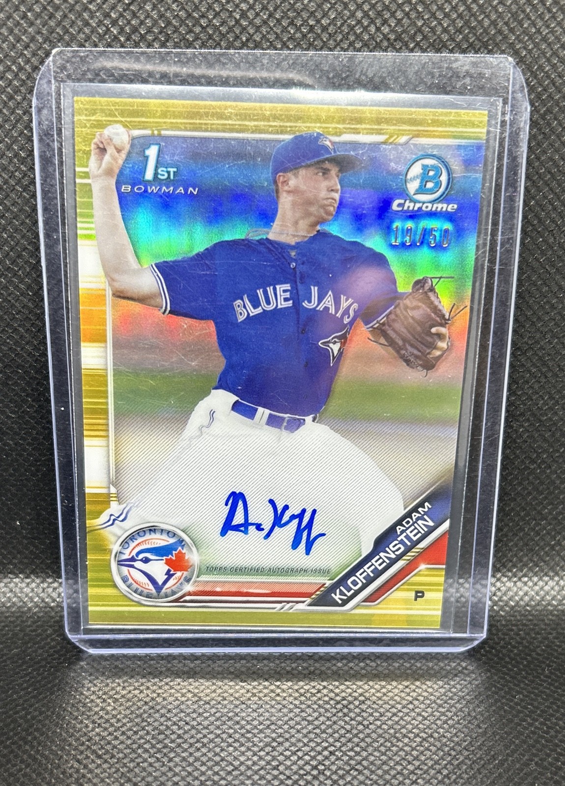 2019 Bowman Chrome - Prospects Autographs Adam Kloffenstein #CPA-AKL Gold /50