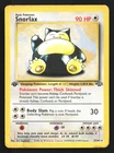 Snorlax 27/64 Jungle 1st Edition Rare Pokemon Card DMG