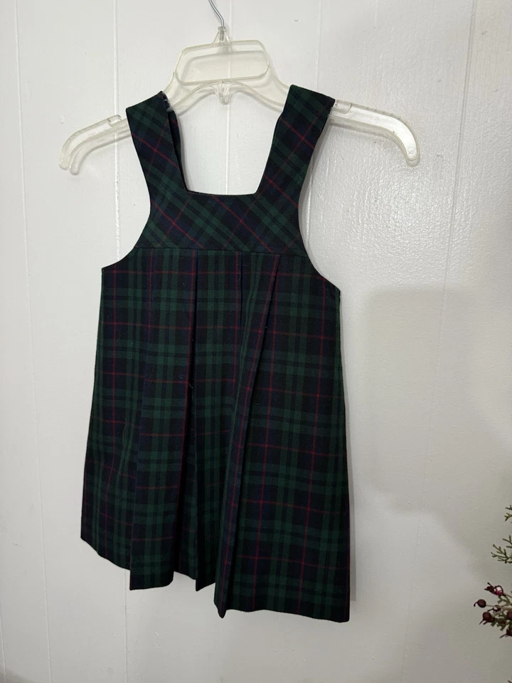 School Belles 5 Girls Jumper Dress Blue Plaid EUC - Image 4 of 4