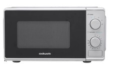 Cookworks 700W Manual Microwave 17L Silver, 6 Power Levels, Defrost