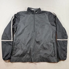 Nike Golf Stretch Windbreaker Jacket Womens XL Black Pullover Quarter Zip
