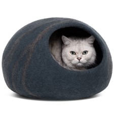 Cat Cave   Premium Felt Cat Bed for Indoor Cats, Handmade 100 Merino Wool M...