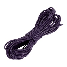 11 Yard 2mm Round Leather Cord Lacing String for DIY Crafts, Dark Purple