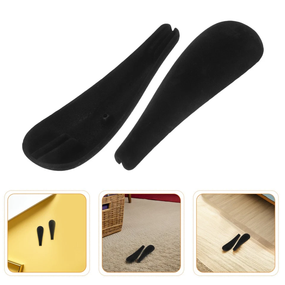  8 Stück Samt-Kleiderbügel-Schulterformer-Polster, beflockte Schulterprotektoren