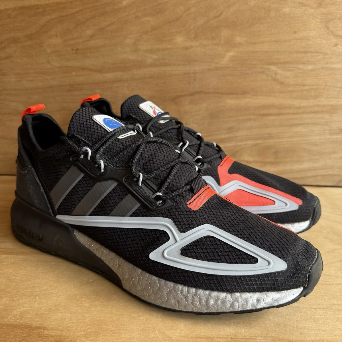 Adidas ZX 2K Boost Black Glow Blue for sale | eBay