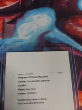 2025 PaniniSelect WNBA Sonia Citron Courtside Action Silver Prizm RC Autograph!