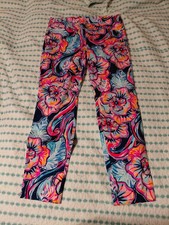 Lilly Pulitzer Kelly Skinny Ankle Stretch Pants in a vibrant floral print. S 8