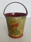 Vintage Ohio Art Tin Litho Sand Pail Illustrated By Fern Bisel Peat, Frog, Fish