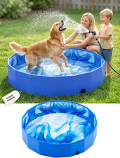 2026 Foldable Dog Kiddie Pool,Portable Hard Plastic Dog Pool,Thickened Kids Swim