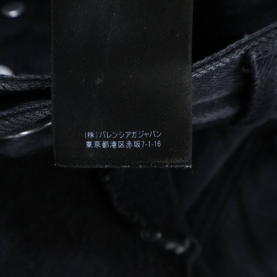 BALENCIAGA 21AW Slashed Loose Fit Pants Denim Black 662764 TBP47 Used 001d908ee9 thumbnail 8