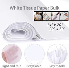 Bulk 500 Sheets 17g Tissue Paper 14x20 20x30 Inch - Gift Wrap Stuffing Craft
