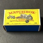 LESNEY MATCHBOX No.38 HONDA MOTORCYCLE & TRAILER WITH ORIGINAL BOX
