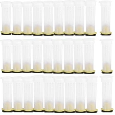 30pcs Queen Bee Roller Cages -Plastic Beekeeping Rearing Cup Kit Queen bee Ro