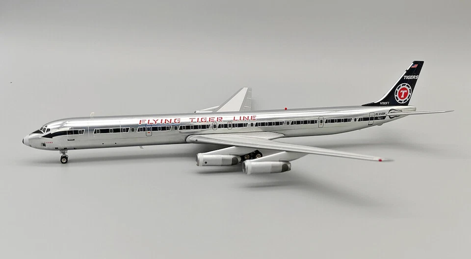 Modelo 1/200 Diecast Inflight IF863FT1024PR Flying Tigers Douglas DC-8-63F N780FT - Imagem 3 de 4