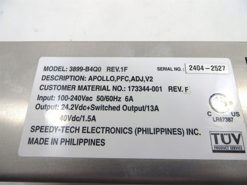 Printronix T5000 Series Label printer Power Supply 3899-B4Q0 REV.1F - Picture 2 of 2