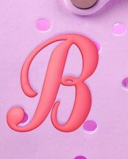 Initial Letter 'B' Pink Bogg Bag charm tote bag charm New 4 in length