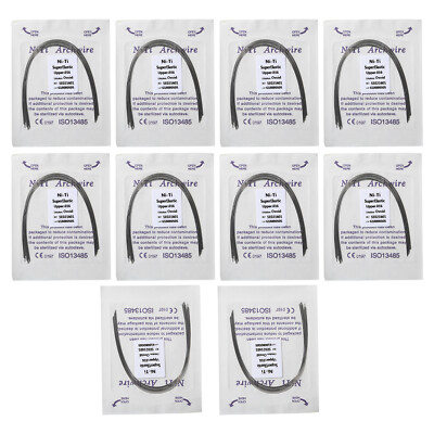 100pc/10pack Dental Orthodontic Super Elastic Niti Arch Wire