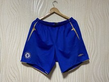CHELSEA 2004 2005 HOME FOOTBALL SOCCER SHORTS UMBRO sz XL MEN BLUE