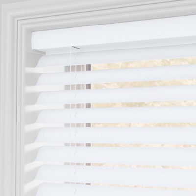 SELECT BLINDS 2” SelectWave Cordless Faux Wood Blind - WHITE | eBay