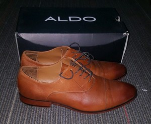 aldo cognac dress shoes