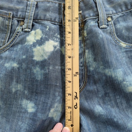 Levi's Men's bleach splashed cut off raw hem Denim 514 Shorts size 33 - Picture 13 of 14