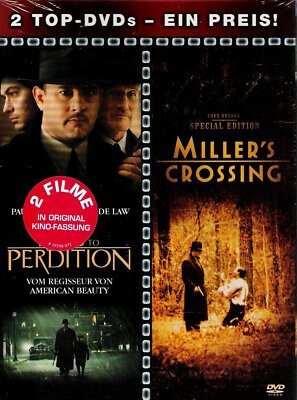 Millers Crossing + Road to Perdition - (Digipak) - 2 DVDs - FSK 18 - Neu