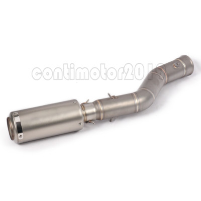 Motorcycle Exhaust Mid Link Pipe Can with Strip Muffler for YAMAHA YZF-R1 09-14