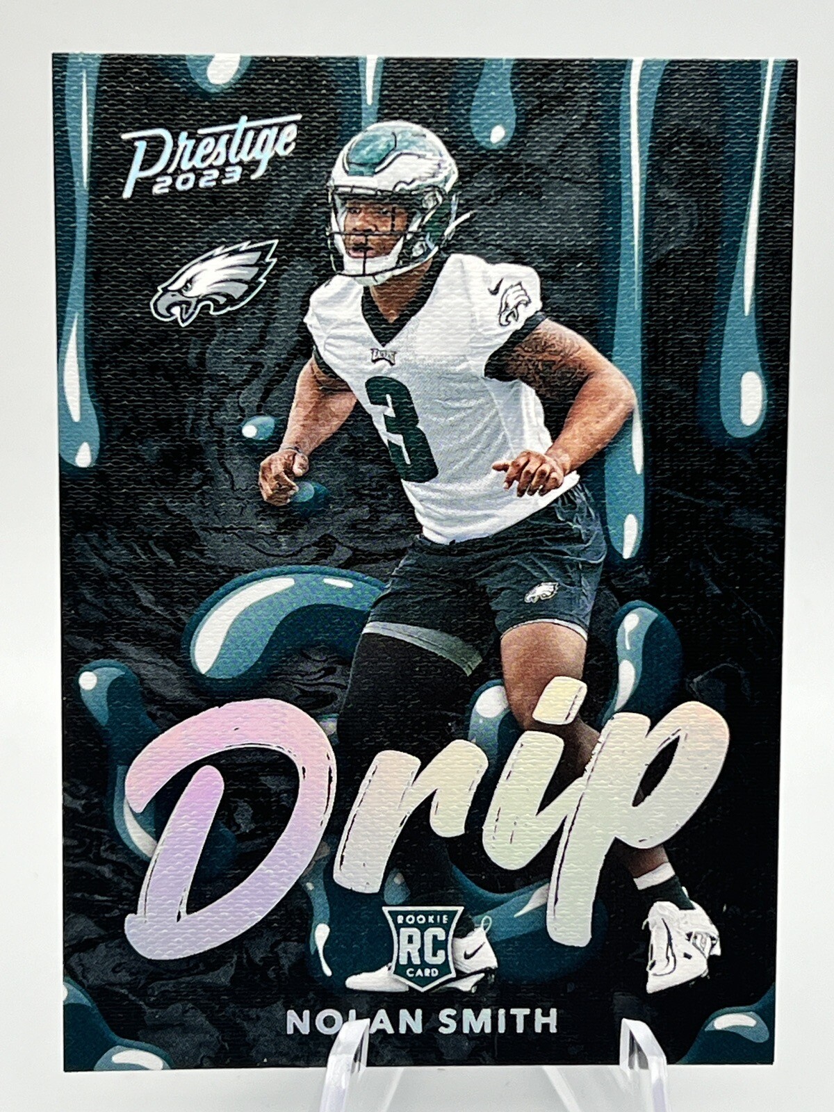 2023 Prestige Nolan Smith DRIP Case Hit SP Eagles #24 RC Rookie SSP