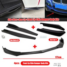 For Ford Fiesta MK5 MK6 Hatch Side Skirts+Rear Lip+Front Bumper Spoiler Splitter
