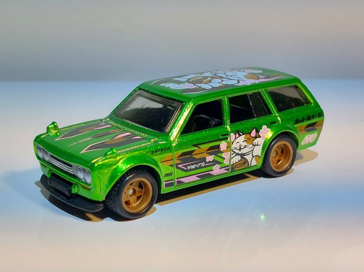 Hot Wheels Garage NFTH Datsun 510 Wagon Super Cool NFTG Riveted Test