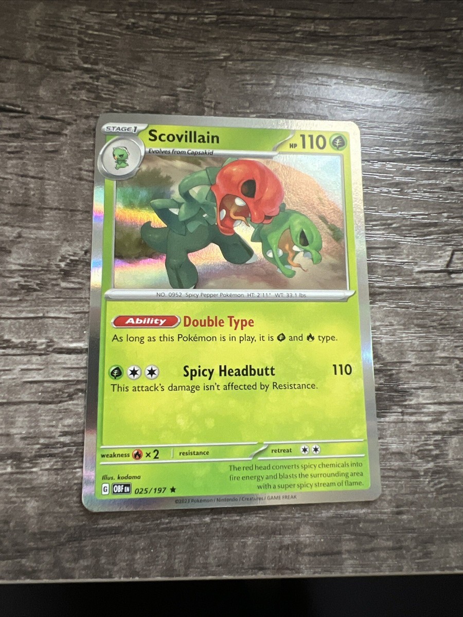 Scovillian 025/197 Obsidian Flames Holo Rare Pokémon Card - NM | eBay