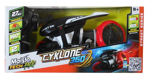 Maisto Tech R/C Street Series Remote Control Cycle Bike Police Cyklone 360 49mhz - Picture 2 of 4
