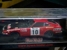 Spark 1:43 240z datsun 1973 Monte Carlo Rally Resin Diecast Model Car Gifts Red