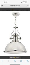 Image of pendant Ceiling light in polished nickel