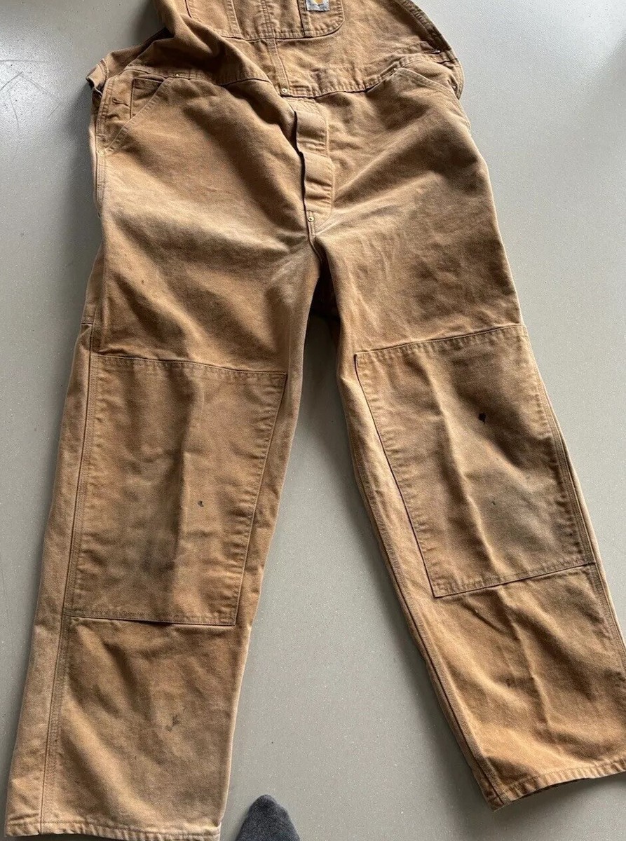 Carhartt VTG Duck Insulated Bib Overalls Double Knee Union Carhartt VTG Duck Insulated Bib Overalls Double Knee Union