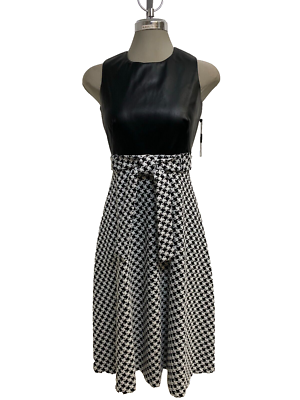 slim fit dress slacks Houndstooth Maxi Dress 3X / Black/Teal