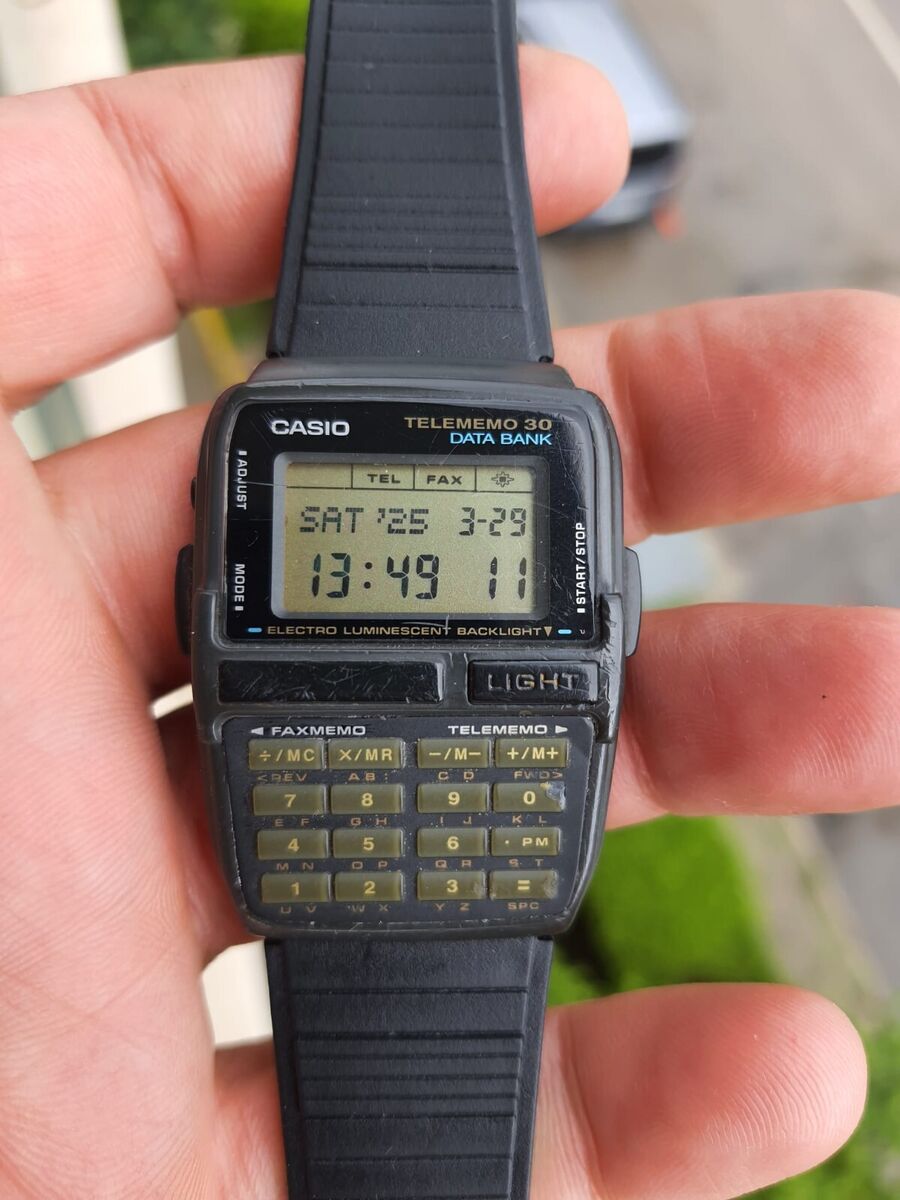 Casio Dbc-30 Data Bank Calculator Watch Vintage DBC30 for Casio Dbc-30 Data Bank Calculator Watch Vintage DBC30 for