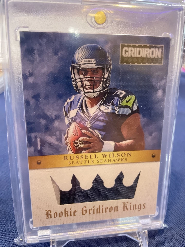 RARE 2012 Russell Wilson #/49 Panini PRIME Gridiron Kings. Rookie Patch! - Image 2 of 4