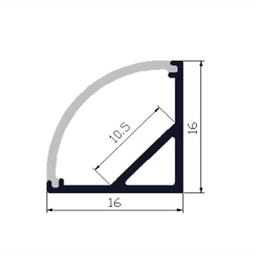 Led Strip Lights Corner Aluminium channel Profile bar for Kitchen Cabinet 1m - Picture 2 of 27