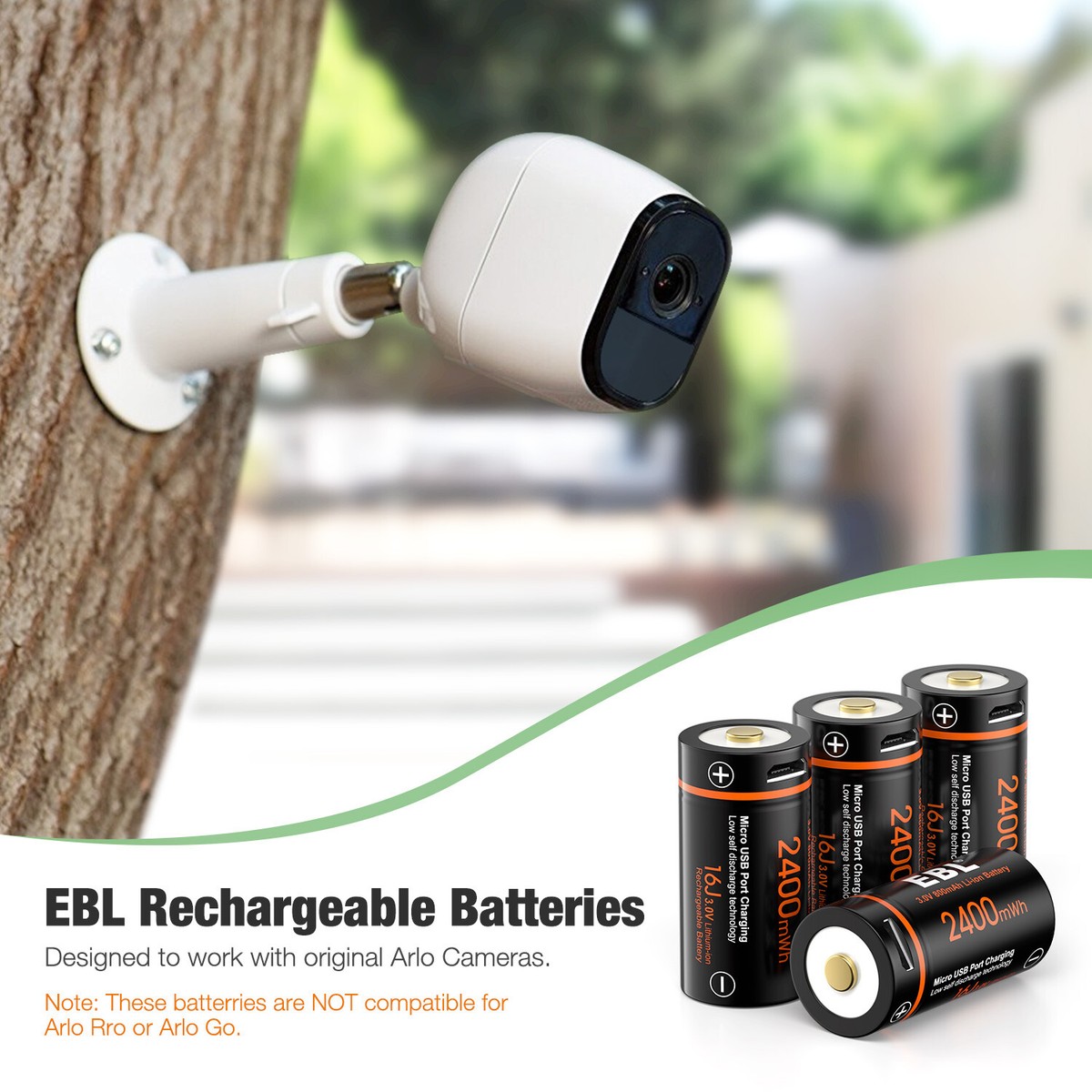 Cr123a Best Batteries For Arlo Wireless Camera Tenergy RCR123A Li