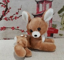 Vintage 1977 Dakin Plush Stuffed Animal Toy 7" Spotted Brown Deer Fawn