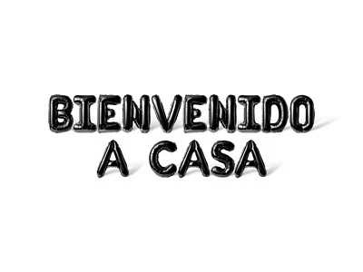 BIENVENIDO A CASA Letter Balloon Banner - Welcome Home Party Supply Decorations - Image 1 of 4