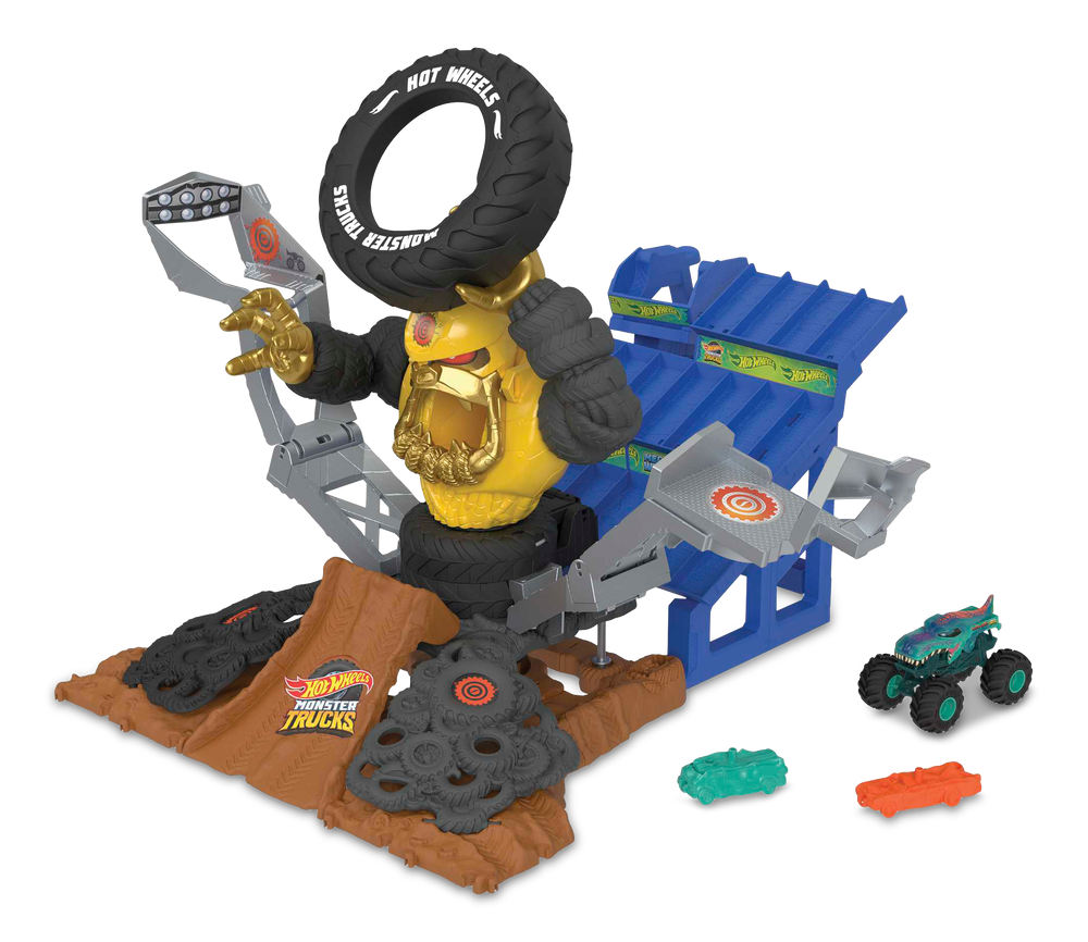 Hot Wheels® Monster Arena Smashers Mega-Wrex vs. Crushzilla